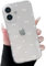 ZTOFERA Clear Case for iPhone 16 Plus, Cute Love Heart & Bowknot Pattern Design Aesthetic Transparent Phone Case Soft Flexible TPU Shockproof Protective Cover for Women Girls - White Bow