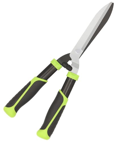 YRTSH Hedge Clippers, Hedge Shears for Trimming Borders, Hedge Trimmer with Low-Friction Sharp Enough Blade, Garden Shears Gardening Tools with Soft Rubber Grip Bush Cutters Effortless Pruning 19 Inch