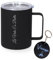 Taza Termo Cafe Personalizada 350 ml | Personalizado con Nombre o frases | Vaso Térmicos de Doble Capa | Taza para Llevar | Acero Inoxidable | Libre de BPA | regalo mama o papa + llavero de regalo