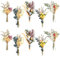 Songjum Bouquet di fiori secchi Bohemia Mii da 10 centesimi, piccolo bouquet di fiori secchi, Mii, vero piatto naturale per matrimonio, cerimonia, confezione regalo, decorazione per torte,