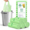 RAYITO 100 x 20 Liter Small Bin Liners with Handle,21.6x25.6in Portable Food Waste Bags Medium Kitchen Bin Bags Food Caddy Bag Trash Bag for Office Bathroom Kitchen Garbage Bin(55x65cm, Green)