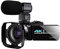 AUBEST Videocamera, Videocamera 4K Camcorder 1 8X 56mp. WiFi Webcam Live Streaming for for la Registrazione VLOG da 3,0 Pollici Touch Screen Nightshot Uhd. Registratore(Standard)