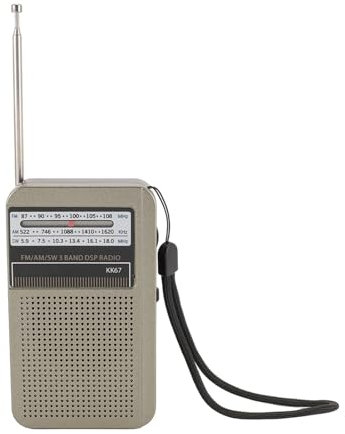 Cocoarm Radio SW Portable, Radio AM FM Onde Courte avec Antenne Rotative à 360 Degrés Chargement Rapide Type C Batterie 1000mAh pour Usage Intérieur Extérieur et Urgence