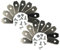 vhbw 18x Ersatz-Messer kompatibel mit Florabest FMR600 Rasenmäher - Ersatzklinge Silber, Stahl