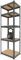 BAUSOKOL Metallregal 180x60x40 cm Schwarz – 5 MDF Böden – Tragkraft 875kg – Lagerregal, Werkstattregal, Kellerregal, Schwerlastregal