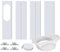 Kit de ventilación portátil de aire acondicionado, juego de sellado de ventana, kit ventana aire acondicionado portatil, Kit de Aire Acondicionado Portátil de Ventana con PVC Extensible