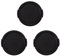 Booso 3X Cubierta de Protector de Lente Delantera de Camara de Plastico Negro 49mm
