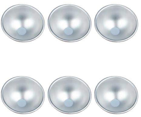 Lega di Alluminio Stampo per Chiffon Cake Argento 6 Pezzi per Baking | Stampi per Alluminio, Stampini per Torte, Muffin Stampo, Stampi da Torta, Leggero e Facile da Sformare