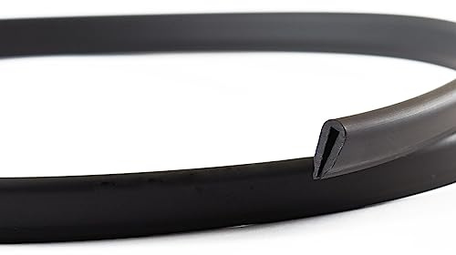 EUTRAS [100m] Kantenschutz KSO4005 schwarz 1,3 mm – schützt und entschärft Kanten – für Bleche – perfekt um Kurven und Biegungen - TOP Industriequalität Made in Germany