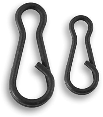 Bank Tackle Quick Change Multi Clips 9mm and 12mm Available. Rig Links Carp Fishing Tackle. Black