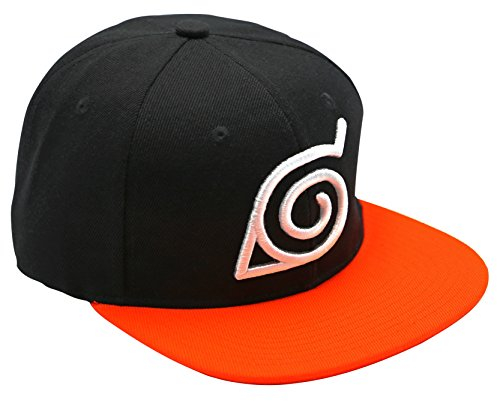 ABYSTYLE - Naruto Shippuden - Schirmmützen - Schwarz & Orange - Konoha