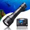 ORCATORCH D550 Tauchlampe mit Tauchhaken, Tauchen Taschenlampe IP68 Wasserdicht,LED Unterwasser lampe mit Magnetschalter für Taucher,Hummer fangen, Unterwassertechnik, Tauchunterricht