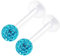 KJM FASHION 2 Stk Flexibel Acryl Labret 1,2mm 16g 8mm 3mm Ferido Kristall Kugel Lip Spiderbite Cartilage Ohrringe Medusa Piercing Schmuck 2226