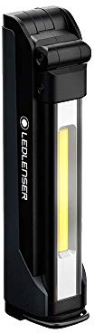 Ledlenser iW5R flex Arbeitsleuchte LED, aufladbar, IP52, 600 Lumen, Flood-Spot-Modus, Lampenkopf ausklappbar, flexible Befestigung, Haken, Standfuß mit Magnet, USB-Kabel, Handwerker Mini-Flutlicht