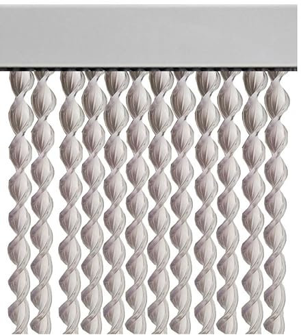 Exma Cortina de Tiras Cintas Espiral para Puertas 120 cm - Blanco Transparente [0812104]