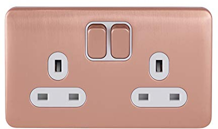 Schneider Electric - Lisse Screwless Deco (LSD) ideally suited for new construction and refurbishment projects requiring a smooth modern plate profile. - Wiring Devices Light Copper - GGBL3020DWLCS