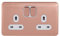 Schneider Electric - Lisse Screwless Deco (LSD) ideally suited for new construction and refurbishment projects requiring a smooth modern plate profile. - Wiring Devices Light Copper - GGBL3020DWLCS