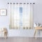 MRTREES Voile Gardinen Farbverlauf Transparent Vorhang Kurz Tüllvorhang mit Ösen in Beige Weiß Verlauf 160×140cm (H×B) Modern für Kinderzimmer Wohnzimmer Schlafzimmer 2er-Set