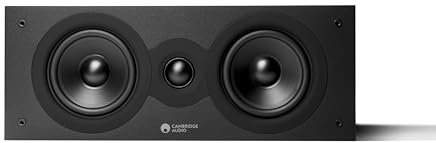 Cambridge Audio SX70 - Passiver kabelgebundener Center-Lautsprecher für Heimkinosysteme - Optimiert für einen gleichmäßigen Frequenzgang - Schwarz Matt