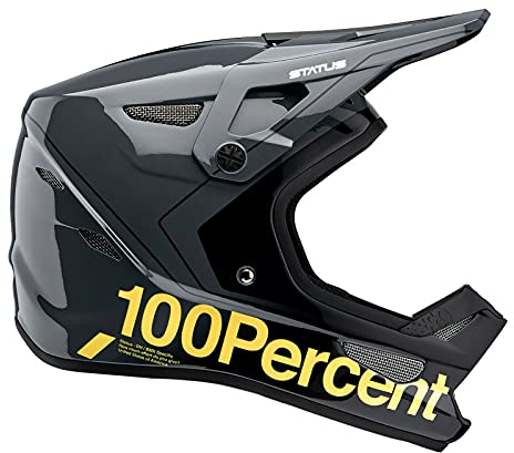 100% Sport Trajecta Helmet Knieschützer, Carby/Anthrazitgrau, XS | 53-54cm