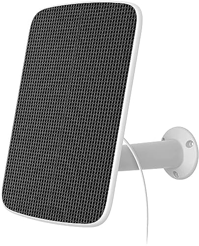 EZVIZ Pannello solare di ricarica, Progettato per le telecamere EZVIZ a batteria BC1C (eLife), BC1 e C3A, Impermeabile, Montaggio Regolabile (con Cavo di 4 Metri), Alimentazione Continua