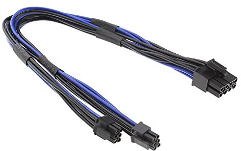 Create idea 18 AWG Dual Mini 6 pin maschio a 8 pin PCI-E Y Splitter cavo di alimentazione per scheda video compatibile con Mac Pro e Power Mac G5