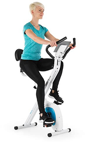 Capital Sports Azura Air Bicicleta Estatica Plegable, Ejercicio en Casa, Bicicletas Estaticas Spining Magnéticas para Hombres y Mujeres con Asiento, Bicis Estaticas Pleglables con Soporte Tablet