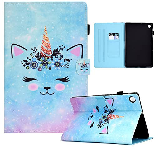 Rostsant Funda Lenovo M10 FHD Plus 10.3 Caso de Función Dormir/Despierta Auto Funda Tableta para Lenovo Tab M10 FHD Plus 2020 10.3 Pulgada TB-X6060X / TB-X606F - Unicornio
