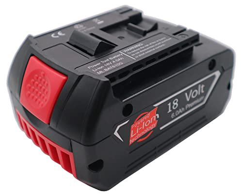 Compatible with Bosch 18 Volt Battery Lithium ion 5.0Ah 5000mAh Perfectly Replacement Batteries 18V Cordless Drills Chainsaws Reciprocating Saws Circular Saws Power Tools Battery