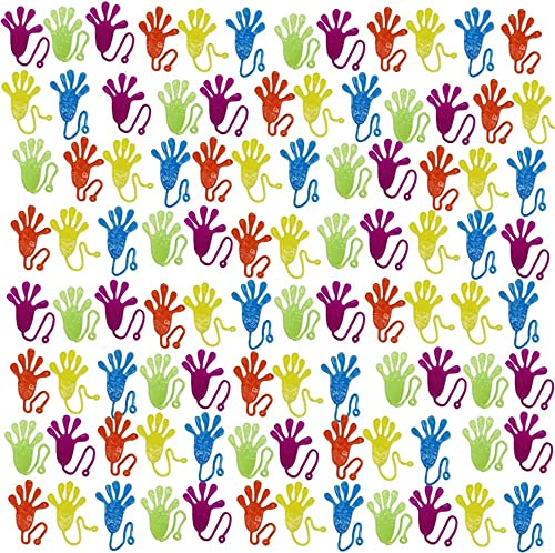 WERTYT 50 Klatschhand Glibber Bunte Klatschhände Glibberhand Mitgebsel Give aways Scherzartikel Spielspaß für Geburtstag Kindergeburtstag Kinder