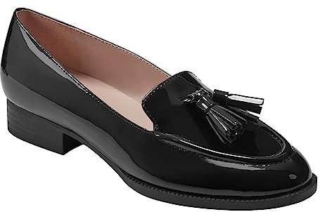 Bandolino Women's LINZER Loafer, Black Patent, 9