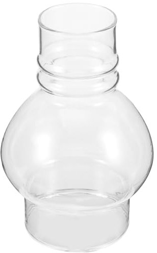Healifty Ersatz Glas Öllampe Lampenschirm Ersatzglas Lampenglas Zylinder Ersatzschirm Petroleumlampe mit Docht Glaszylinder Kerosin Lampe Pendelleuchte Vesta Schirm Leuchtenschirm