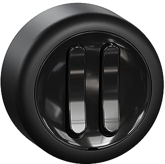 Schneider Electric Elso runder Serienschalter, 2-fach, Aufputz, Renova, 16AX, 250V AC, schwarz, Artikelnummer WDE015916