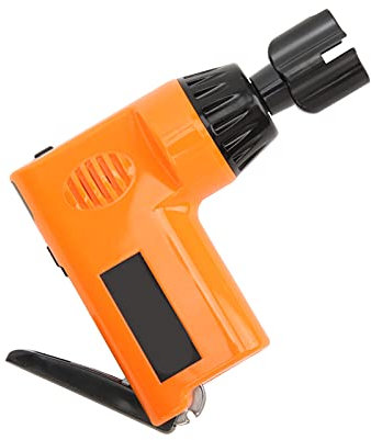 Guitar String Winder, Plastic + Metal Multifunction Electric String Winder Cutter String Winder Tool for Ukulele 2.7‑4.3V (Orange)