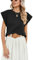 Famulily Black Tank Tops for Women UK Summer Casual Sleeveless Vests Tops Basic Cap Sleeve T Shirts (XL, Black)