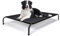 Nobleza Cama Elevada Perro, Cama Refrescante Perro, Cama de Mascotas Transpirable para Exterior Interior Jardín Terraza, Cama Perro Robusto Lavable, Negro, L, 124x90x20CM