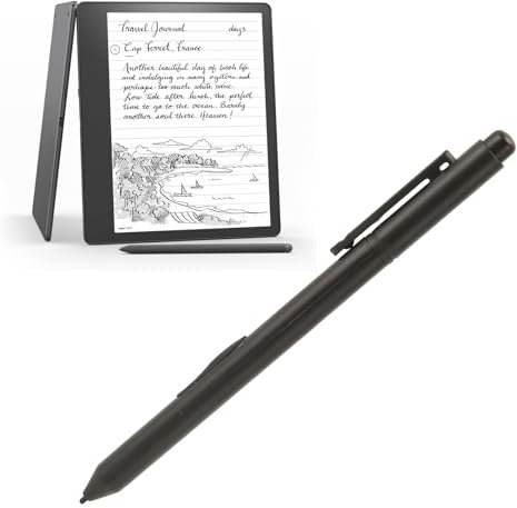 Stylet EMR avec Gomme Numérique, Stylet Numérique à Pointe Souple de sensibilité au Niveau de Pression 4096, pour Appareils EMR pour Wacom pour Kindle Scribe pour Galaxy Tab S6