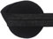 Generic Nine Looms 1 Inch 25mm, 5 Yards Elastic Band for Sewing, Black Knit Elastic Bands Cord for Sewing Waistband and Pants Waist, High Elasticity (5Y Black)