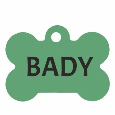 Placa de Identificación Personalizada para Mascotas, Etiquetas de ID Personalizadas para Perros frente y dorso, Placa de Identificación para Perro - etiqueta sublimada - aluminio (Verde)