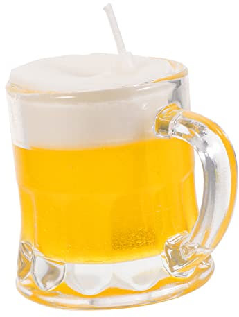 BESTonZON Mini Bier Glas Dekorative Kerze Kreatives Bier Glas Für Partys Und Als Tischdekoration Für Zuhause Bars Und Feiern
