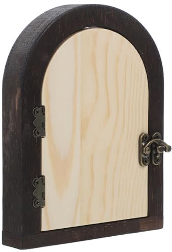 LIFKICH Holz Lichtschalterabdeckung Tür Design Steckdose Schalter Wand Dekoration Kindersicher Selbstklebend Schutz Einfache Installation