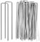GROWNEER 500 Erdanker Bodenanker, 150mm lang, 25mm breit, Ø 3 MM, Anti Rost Verzinkte Befestigungsanker erdnägel stabil für Garten Mulch und Kunstrasen Camping Reise