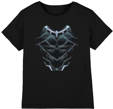 Black Panther Boy's Costume Unisex Kids T Shirt