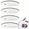 4PCS Rectangle Disc Brake Alignment Tool,Bicycle Disc Brake Pad,Bike Disc Brake Pad,Stain-less St-eel Bicycle Brake Pad,Bicycle Disc Brake Gap,Bike Brake Pad Prevent Brake-Rotor Rub,Disc Brake Spacer