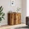 THOYTOUI Sideboard, Apothekerschrank Storage Cabinet Schränke Vitrinenschrank Geeignet für Soggiorno Camera da letto Cucina Ufficio Altholz-Optik 80x33x70 cm Holzwerkstoff