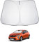 LUWU Parasol para Coche Compatible con Renault Clio 4 Clio 5 2013-2024 2025 Protección Solar para Parabrisas Interior Parasol UV Clio 4 Clio 5 Accesorios