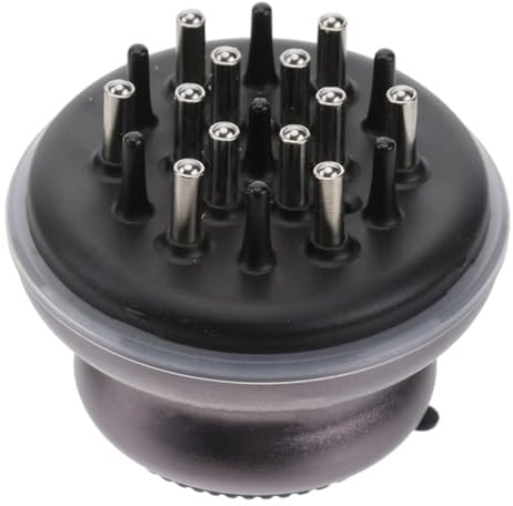 Serum Applikator für Kopfhautpflege, Lila Legierung 5,9x5,9x5,4cm | Leitet Flüssigkeit Gezielt, Auslaufsicheres Design, Erreicht Haarwurzeln, Sanfte Anwendung ohne Ziepen