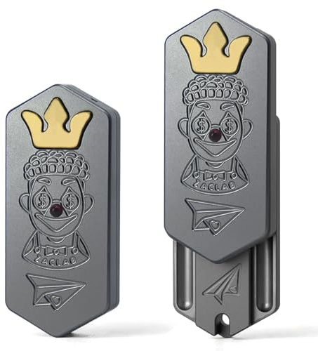 HIDEDC Plane Fidget Slider, Aluminum Mechanical Fidget Slider EDC Fidget Toys Adults Stress Relief Toy Gadgets for Men, Executive Desk Toy for Keep Focus & Anxiety Relief (Grey)