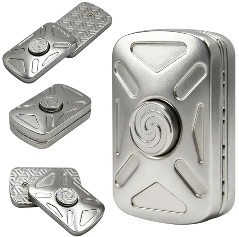 7JI Fidget, Fidget-Spielzeug,Push Slider Card, Stressabbau, Inspiration, Elegantes Design, Metallschieber, Geeignet für ADHS und Angstzustände