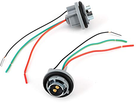 Hapivida BAY15D/1157 Lampenhalter Adapter Basisstecker für Brems-/Rücklicht Blinker, Eisenkern Steckverbinder Kabelbaum für Fahrzeugbeleuchtung Universelle Passform